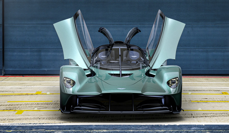 Aston Martin Valkyrie Cosworth Hybridized 1155 hp V12 Spider 2021 